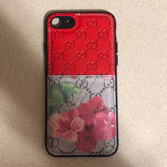 red gucci phone case